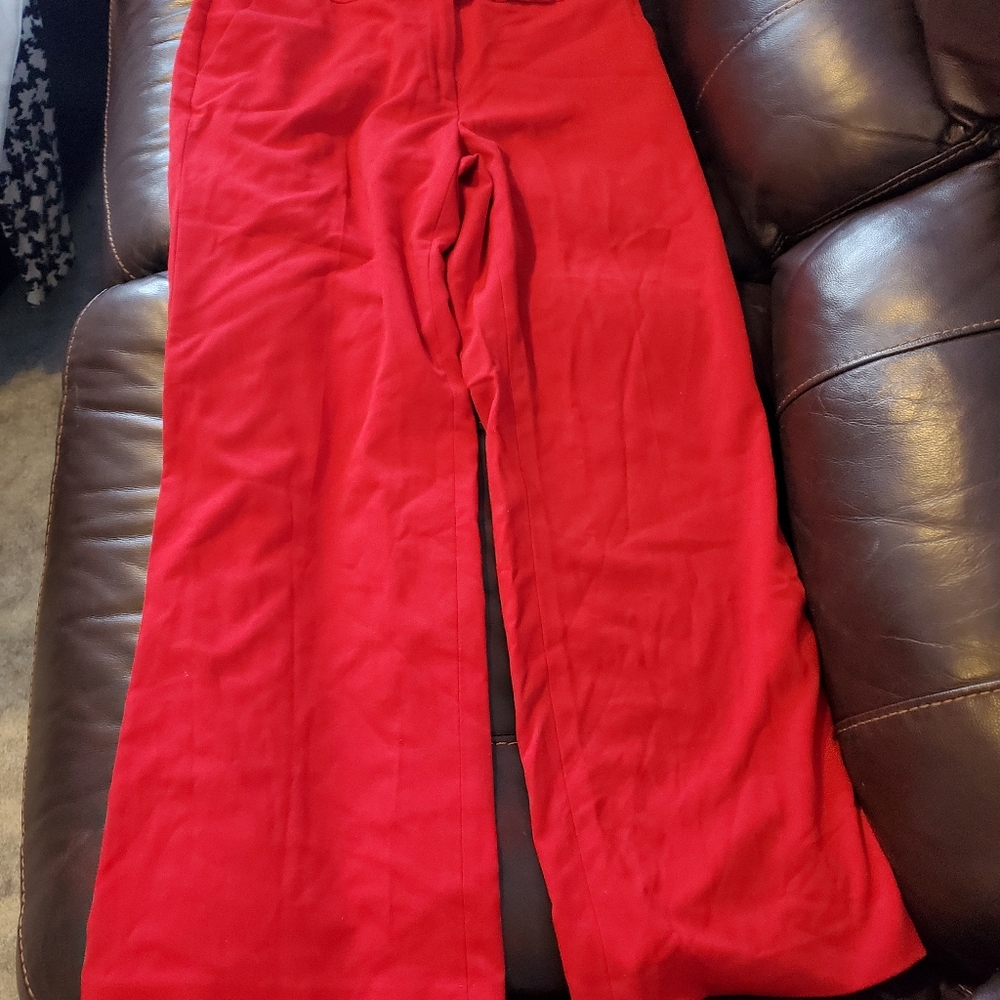 NWT Calvin Klein Petite Dress Pants red